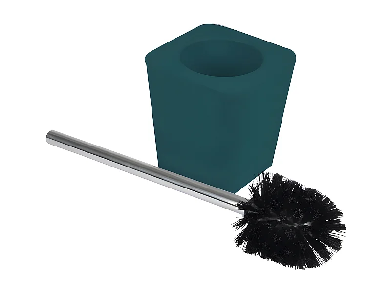 Brosse WC Soft Touch "Vitamine" 39cm Bleu Canard