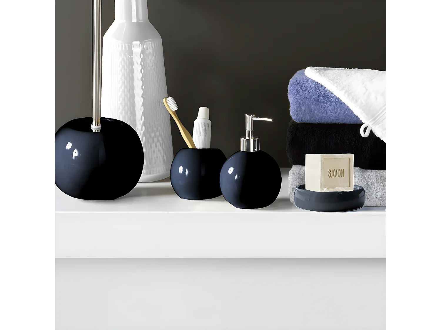 Brosse WC Design "Bullea" 37cm Indigo