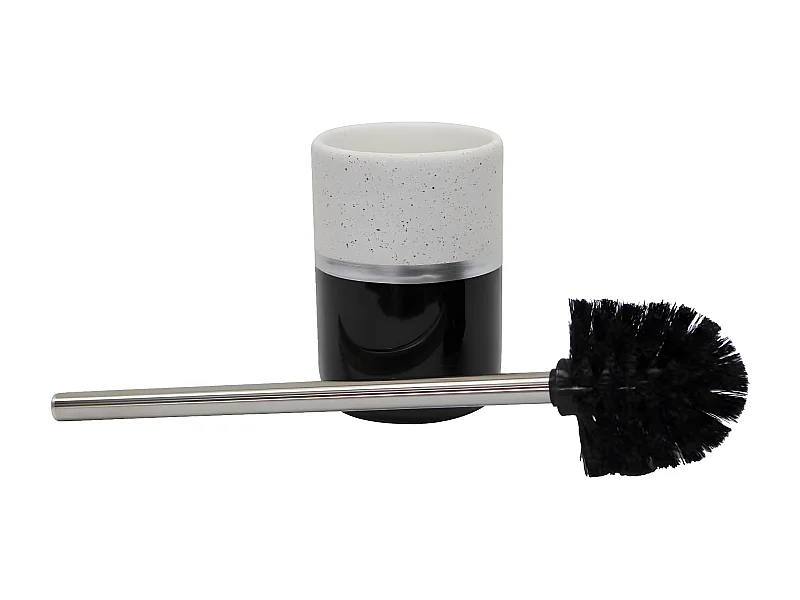 Brosse WC Design "Skyline" 38cm Noir