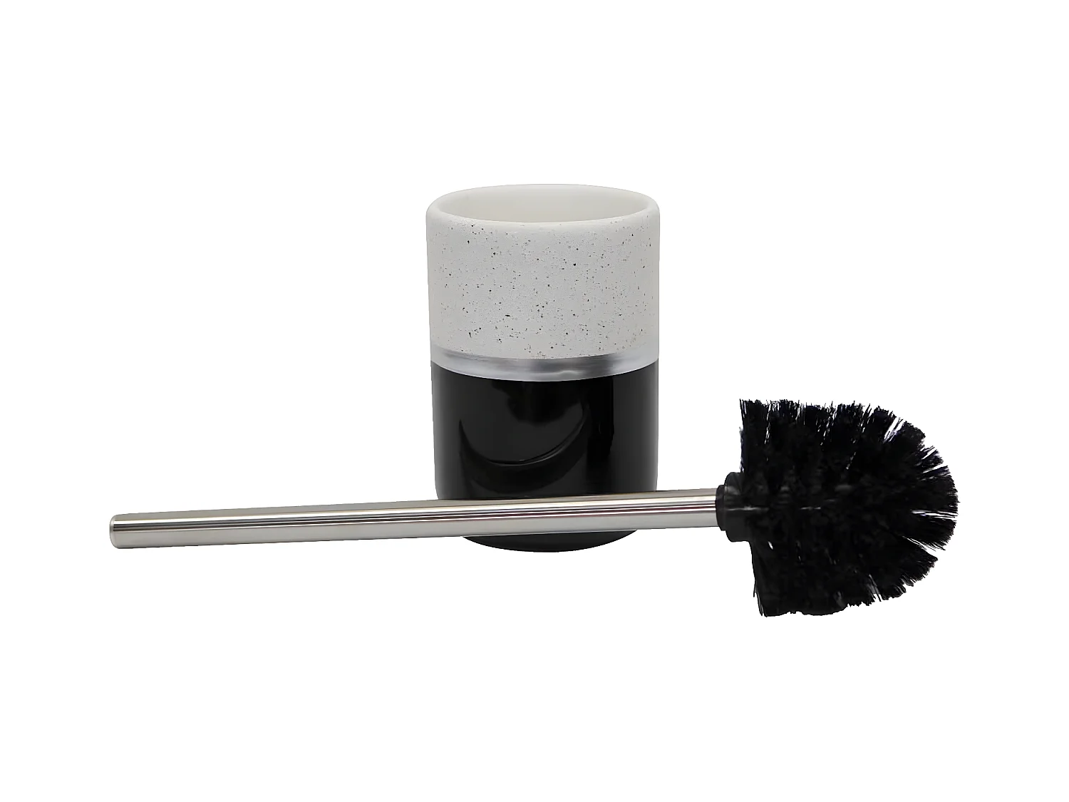 Brosse WC Design "Skyline" 38cm Noir