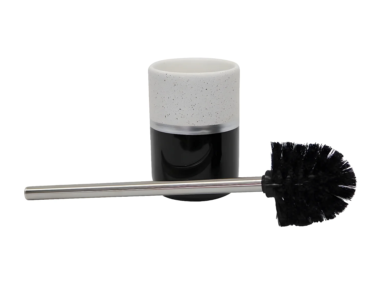Brosse WC Design "Skyline" 38cm Noir