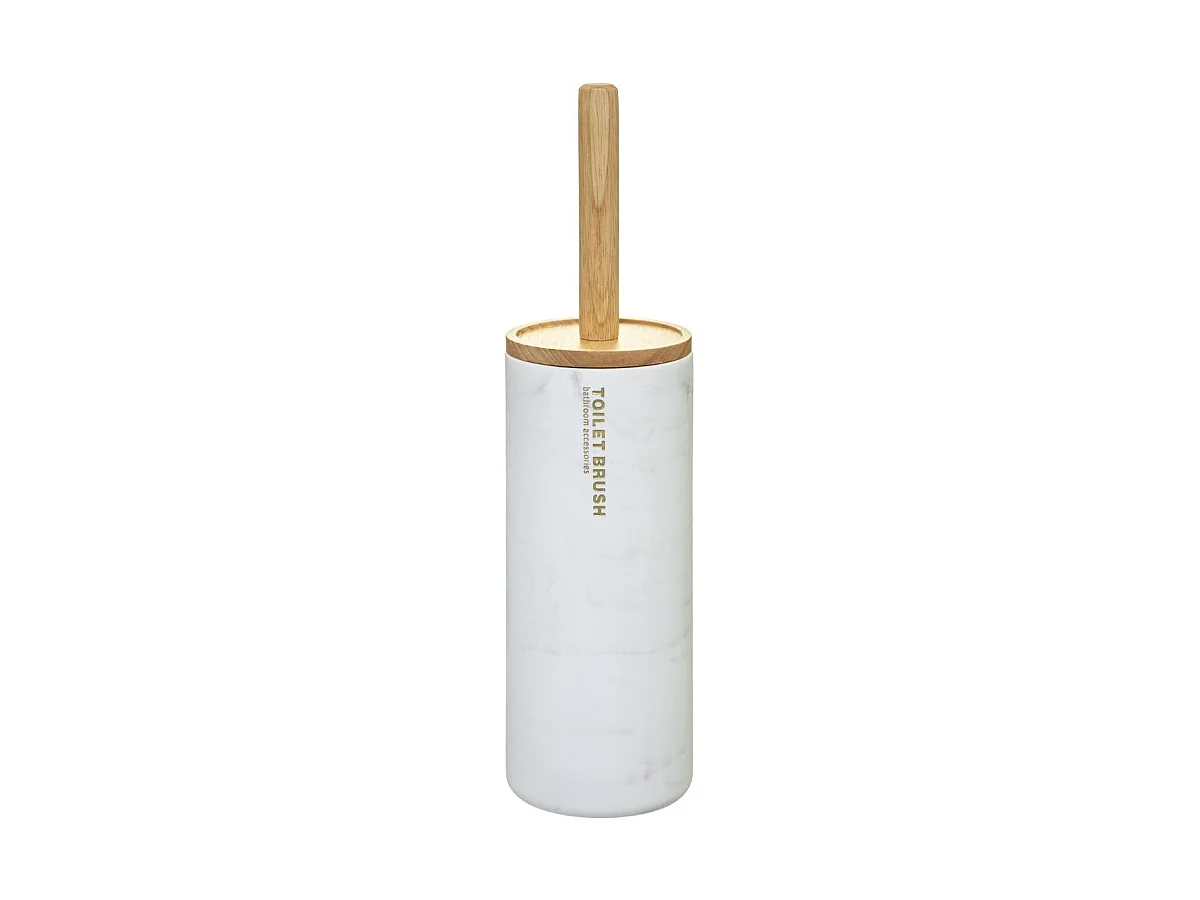 Brosse WC en Bambou "Léa" 38cm Blanc