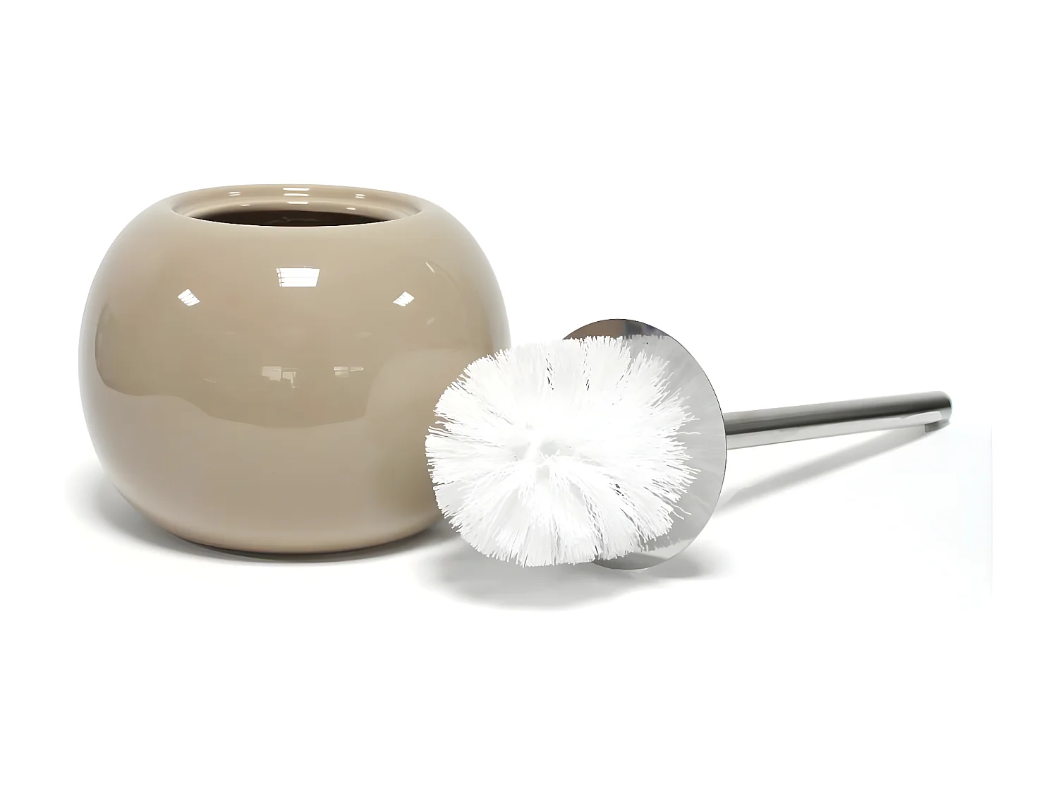 Brosse WC Design "Bullea" 37cm Taupe