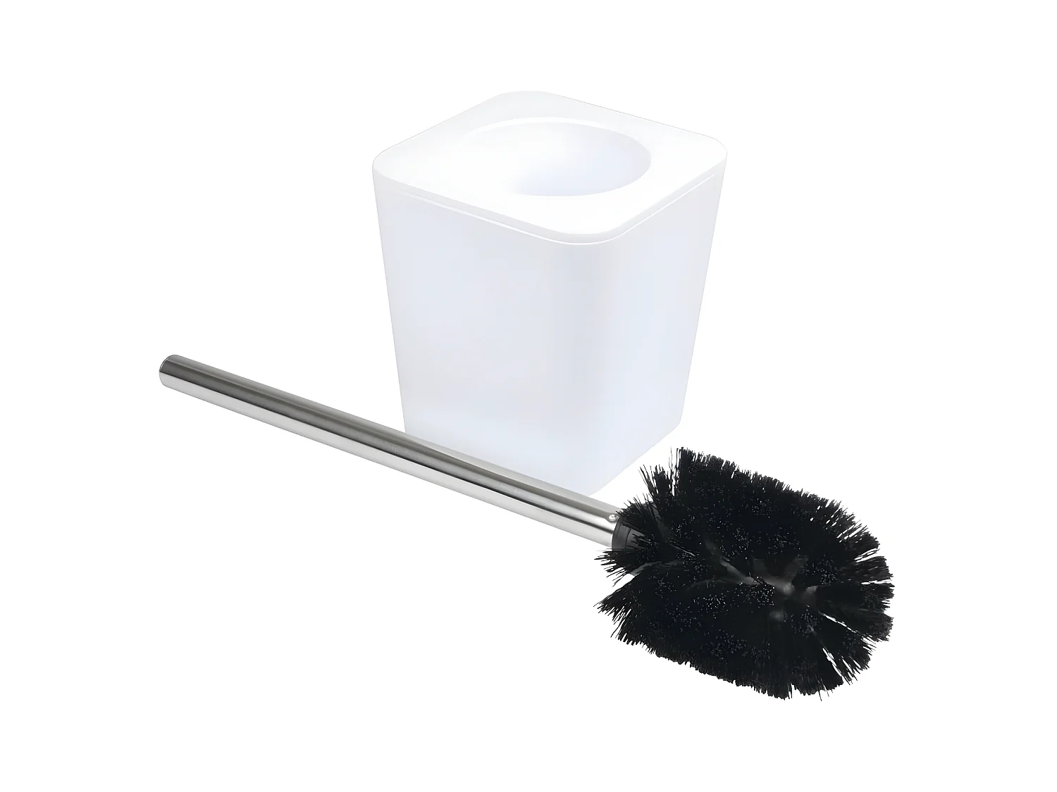 Brosse WC Soft Touch "Vitamine" 39cm Blanc
