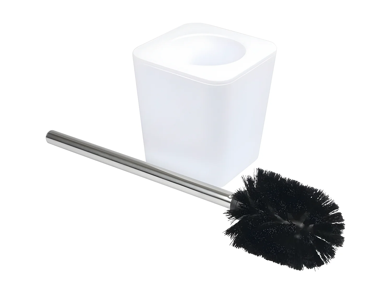 Brosse WC Soft Touch "Vitamine" 39cm Blanc