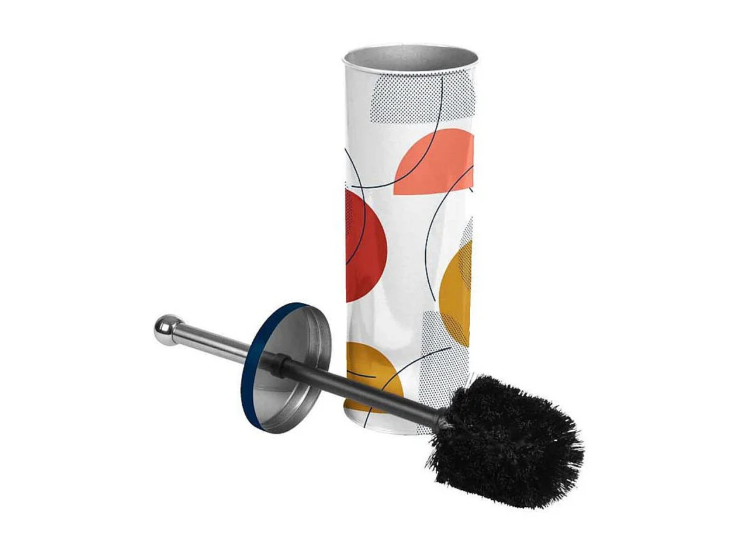 Brosse WC Imprimée "Color Pop" 37cm Bleu