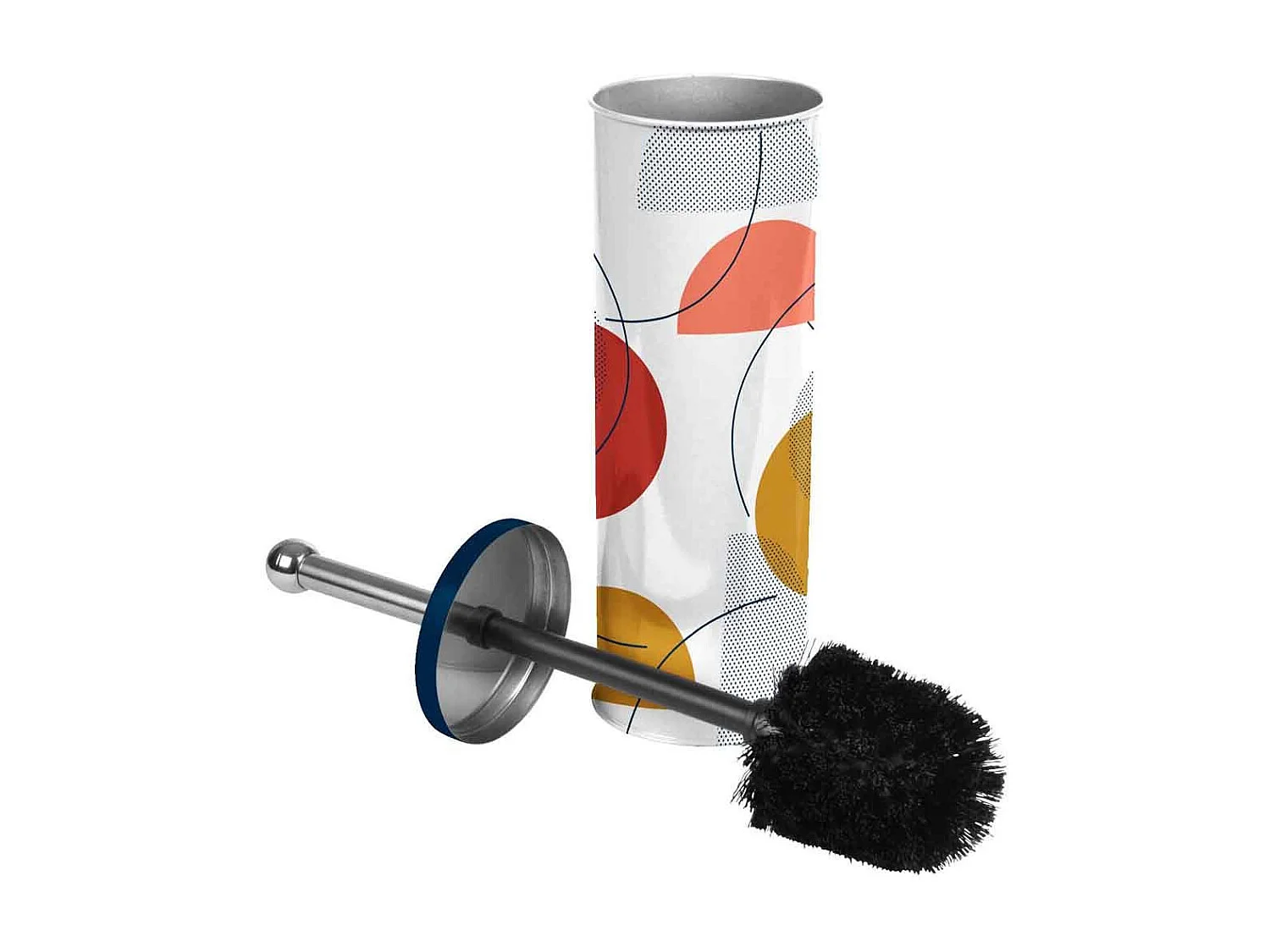 Brosse WC Imprimée "Color Pop" 37cm Bleu