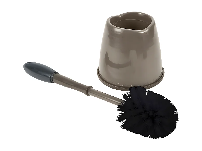 Brosse WC "Bicolore" Anthracite & Taupe