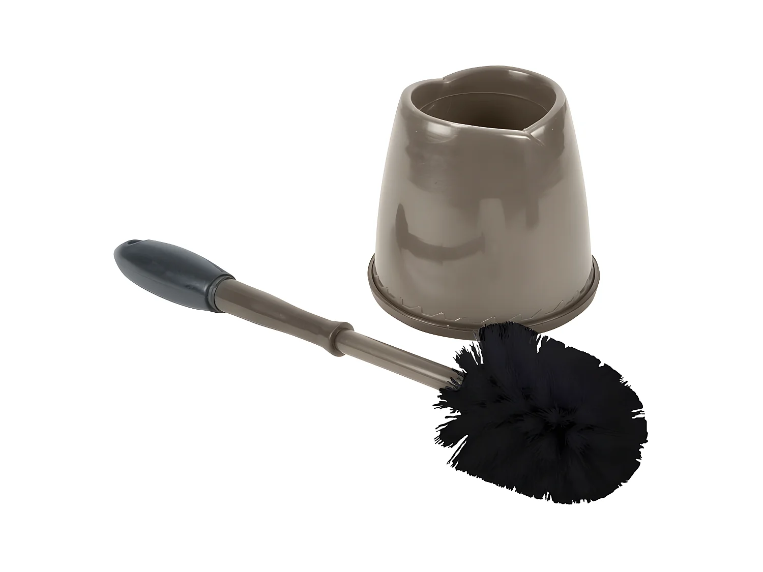 Brosse WC "Bicolore" Anthracite & Taupe