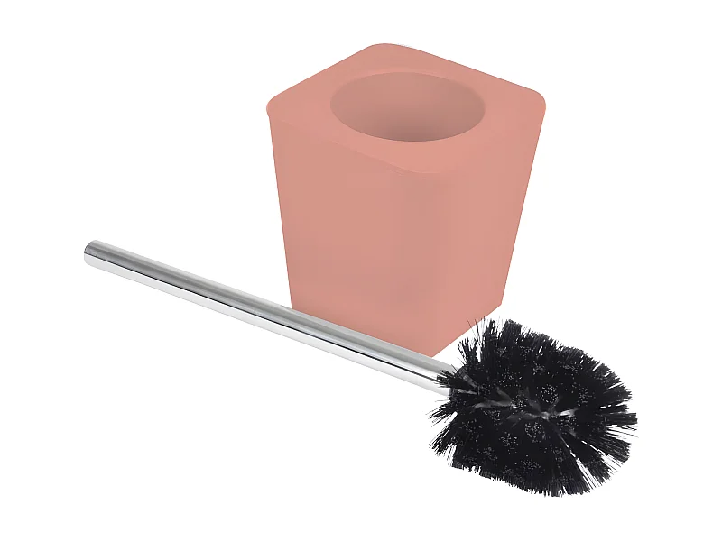 Brosse WC Soft Touch "Vitamine" 39cm Corail