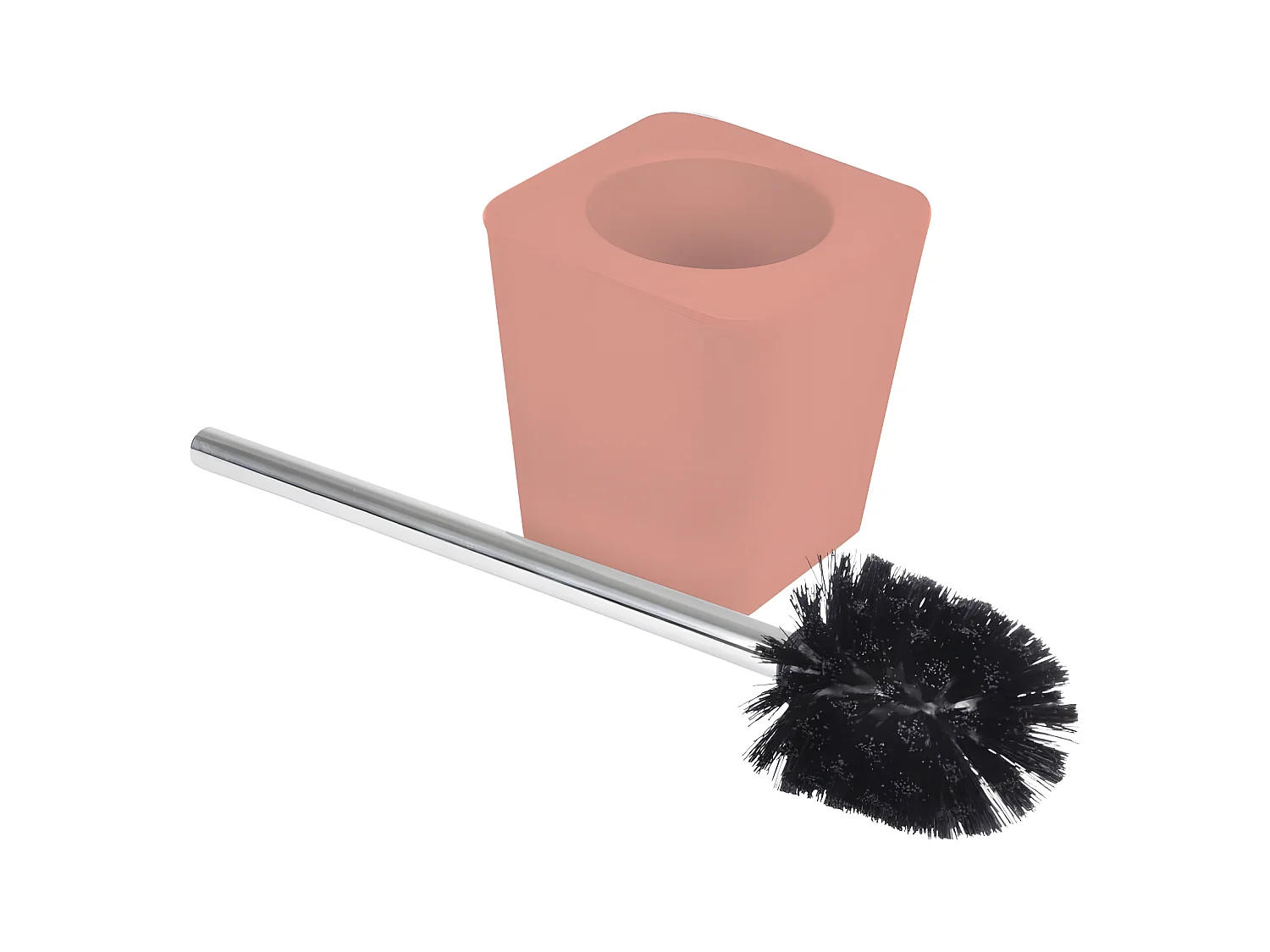 Brosse WC Soft Touch "Vitamine" 39cm Corail