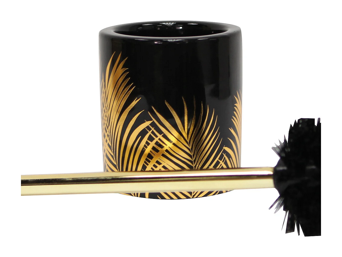 Brosse WC Imprimée "Orbella" 40cm Noir