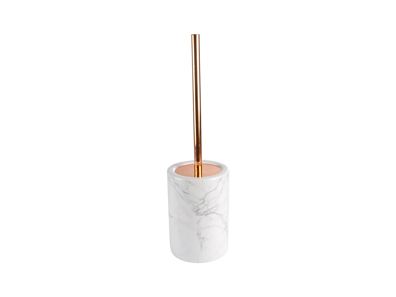 Brosse WC "Marbre" 42,5cm Blanc