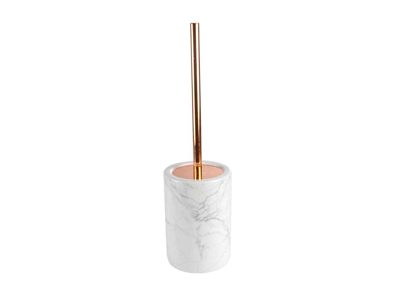 Brosse WC "Marbre" 42,5cm Blanc