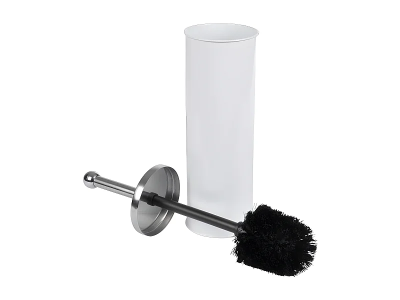Brosse WC en Métal "Vitamine II" 37cm Blanc