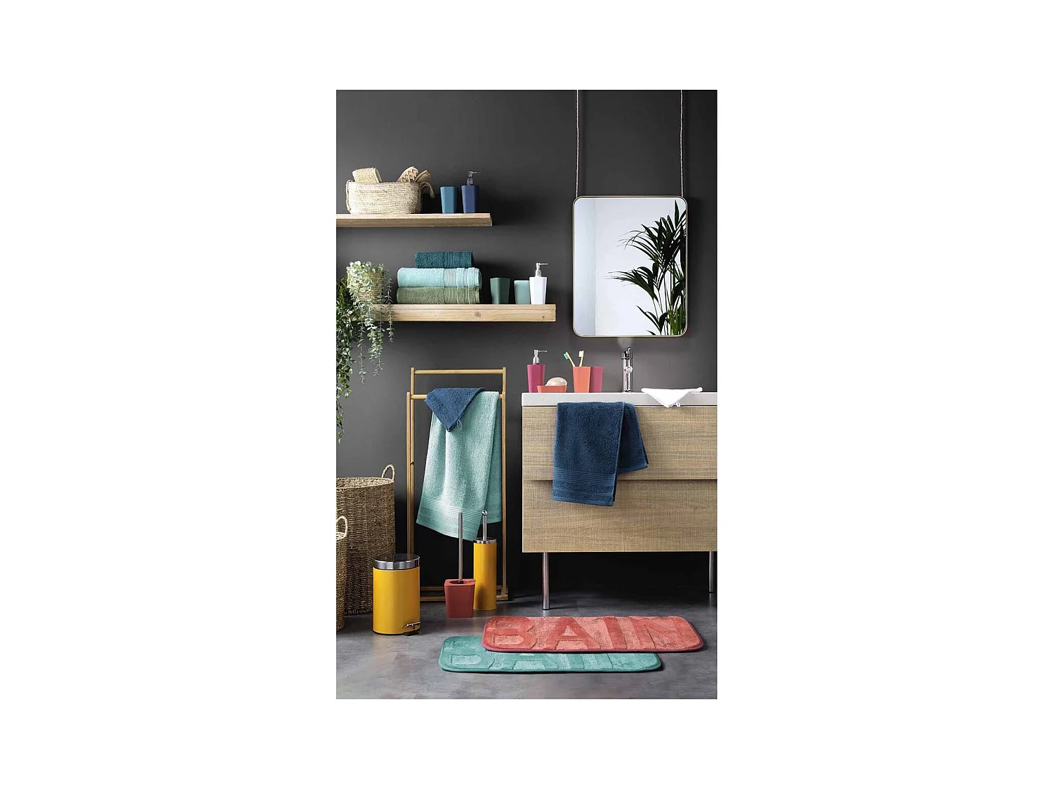 Brosse WC en Métal "Vitamine II" 37cm Blanc