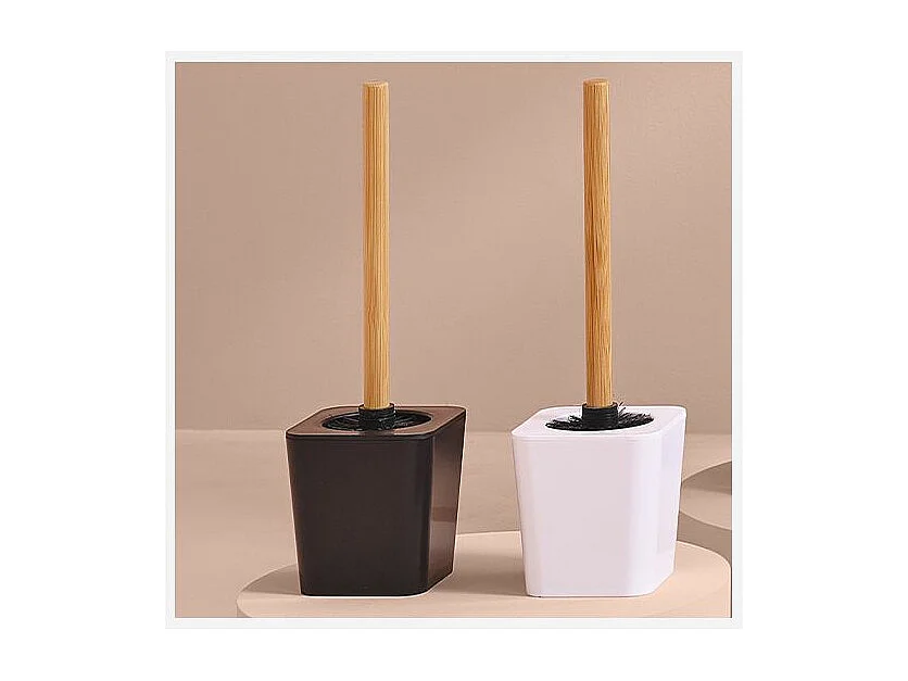 Brosse WC "Natureo" 38cm Gris