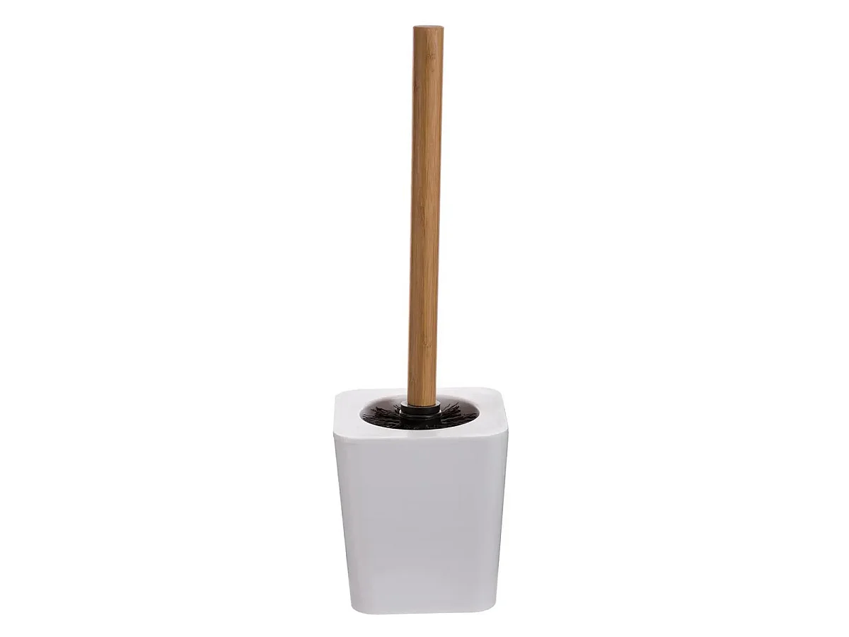 Brosse WC "Bambou" 39cm Blanc
