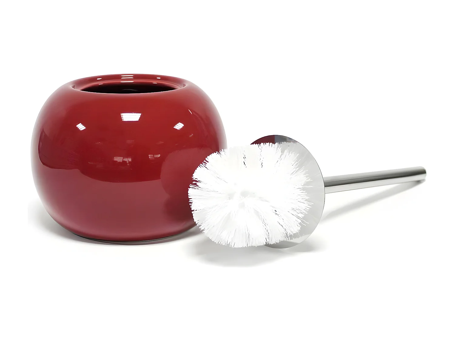 Brosse WC Design "Bullea" 37cm Framboise