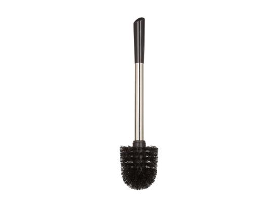 vente unique Brosse WC avec support en céramique Noir brillant
