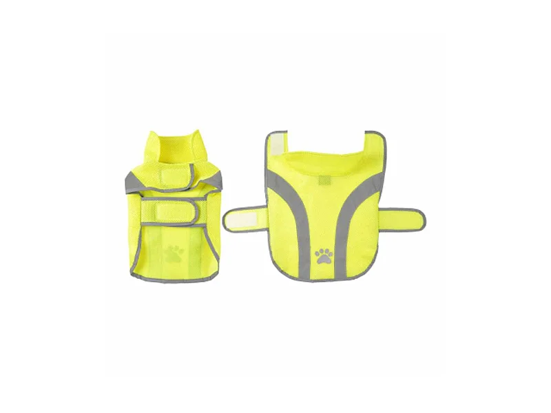Gilet de Sécurité pour Chien "Réfléchissant" 35cm Jaune