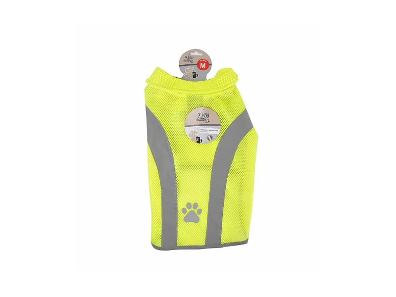 Gilet de Sécurité pour Chien "Réfléchissant" 35cm Jaune