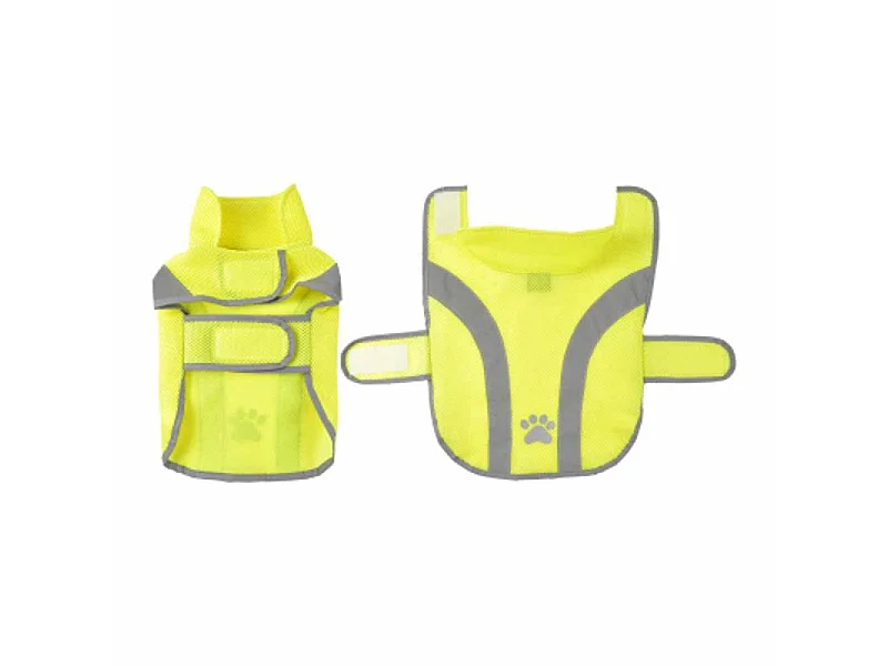 Gilet de Sécurité pour Chien "Réfléchissant" 35cm Jaune