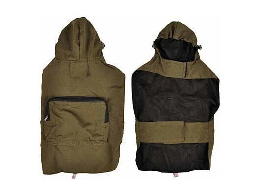 Imperméable pour Chien "Capuche & Poche" 50cm Kaki