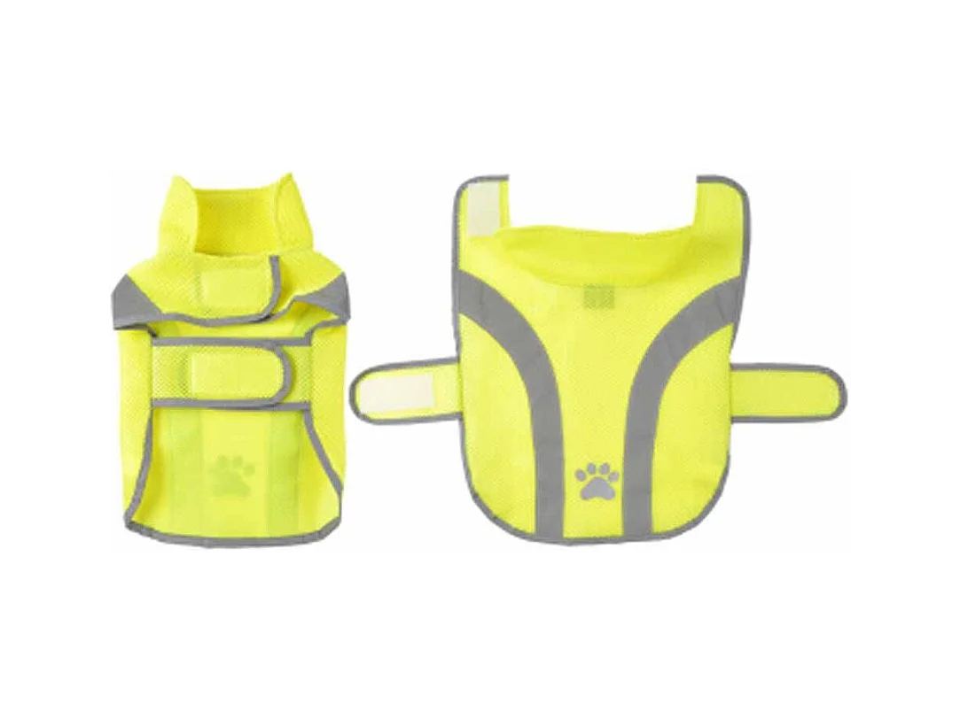 Gilet de Sécurité pour Chien "Réfléchissant" 30cm Jaune