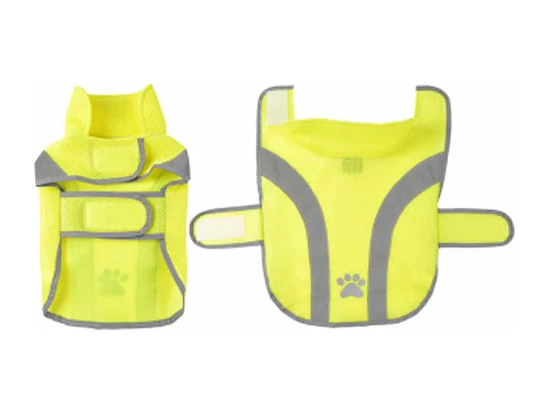 Gilet de Sécurité pour Chien "Réfléchissant" 30cm Jaune