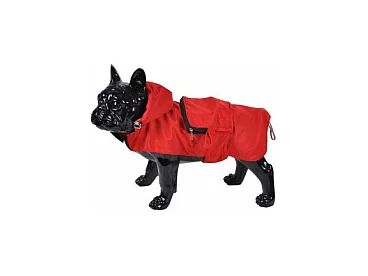 Imperméable pour Chien "Capuche & Poche" 40cm Rouge