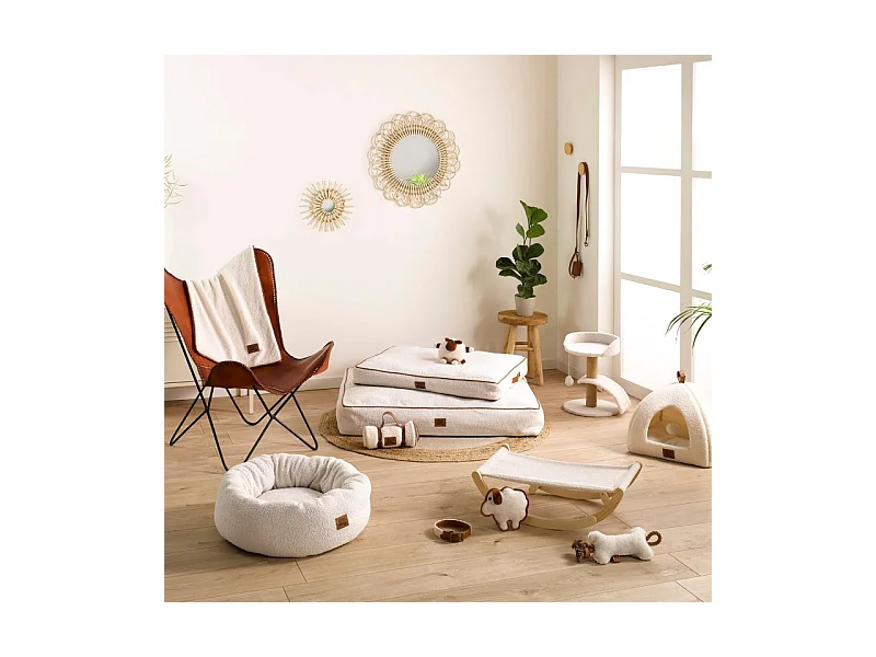 Veste Doudou pour Chien "Wooly" 30cm Écru