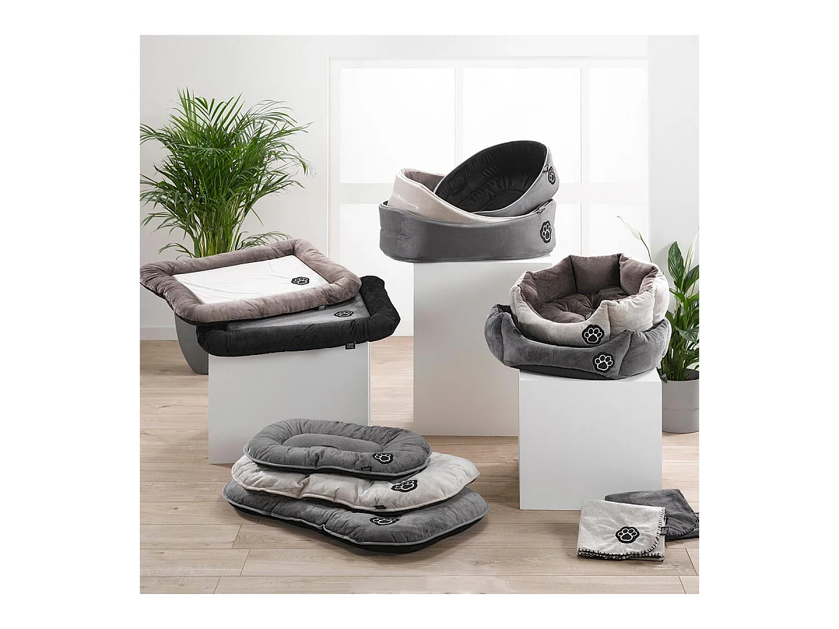 Coussin pour Chien & Chat "Patchy" 77cm Gris