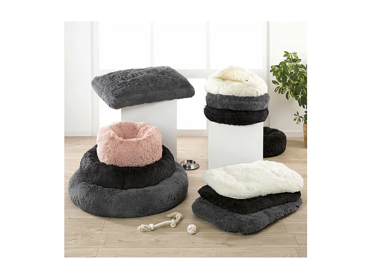 Coussin pour Chien & Chat "Fluffy" 107cm Anthracite