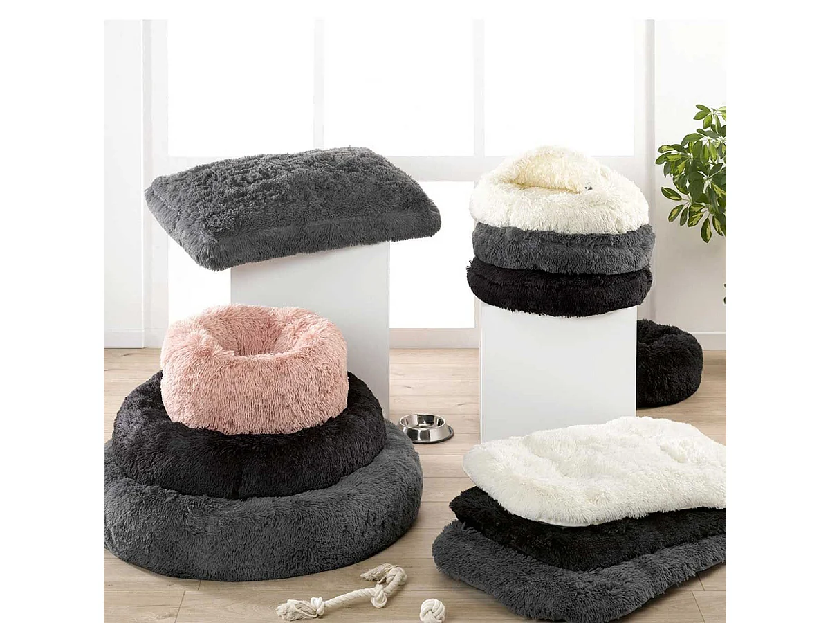 Coussin pour Chien & Chat "Fluffy" 107cm Anthracite