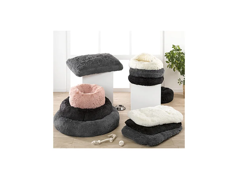 Coussin pour Chien & Chat "Fluffy" 100cm Anthracite