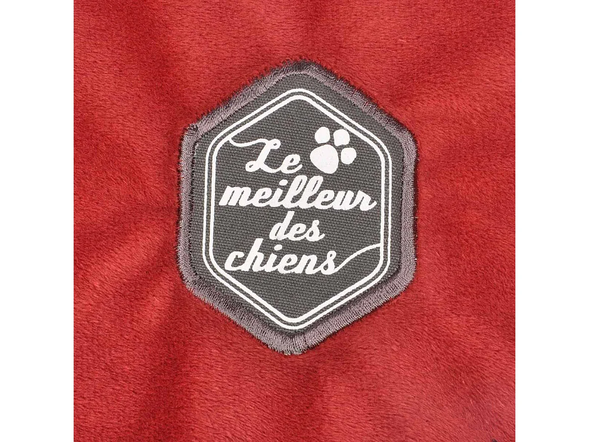 Plaid Polaire pour Chien "Patchy" 100cm Bordeaux
