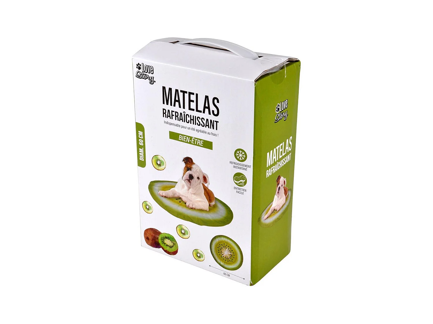Matelas Rafraîchissant pour Animaux "Fruit" 60cm Vert