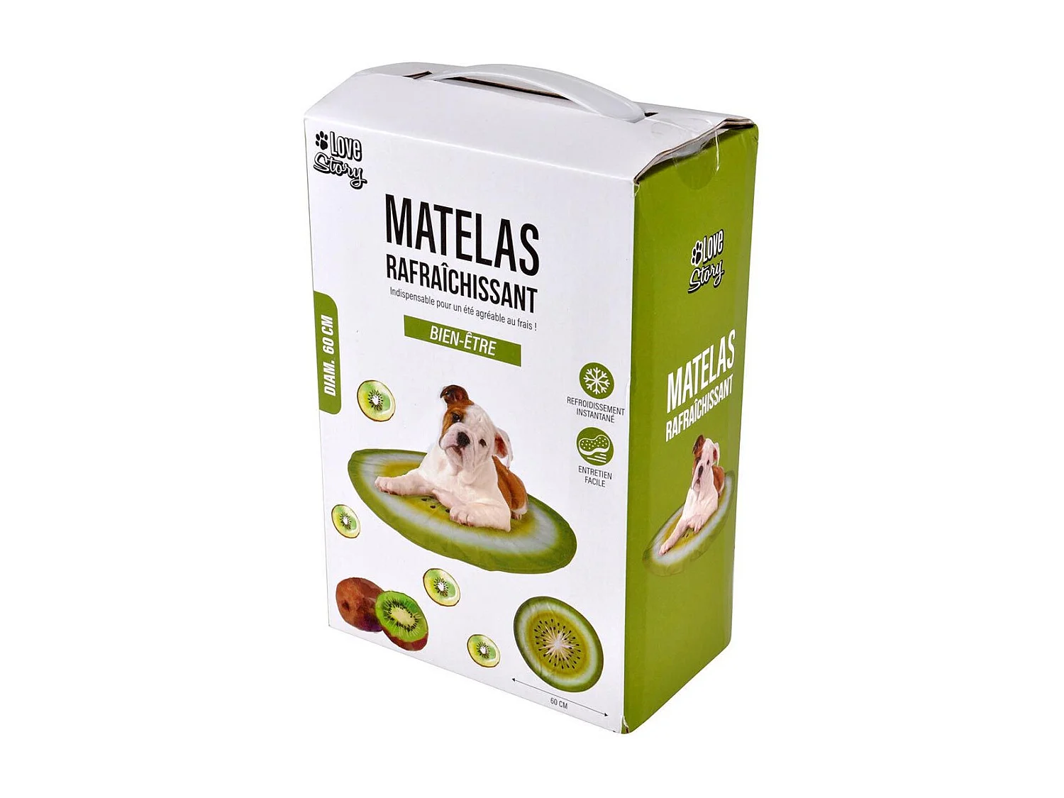 Matelas Rafraîchissant pour Animaux "Fruit" 60cm Vert