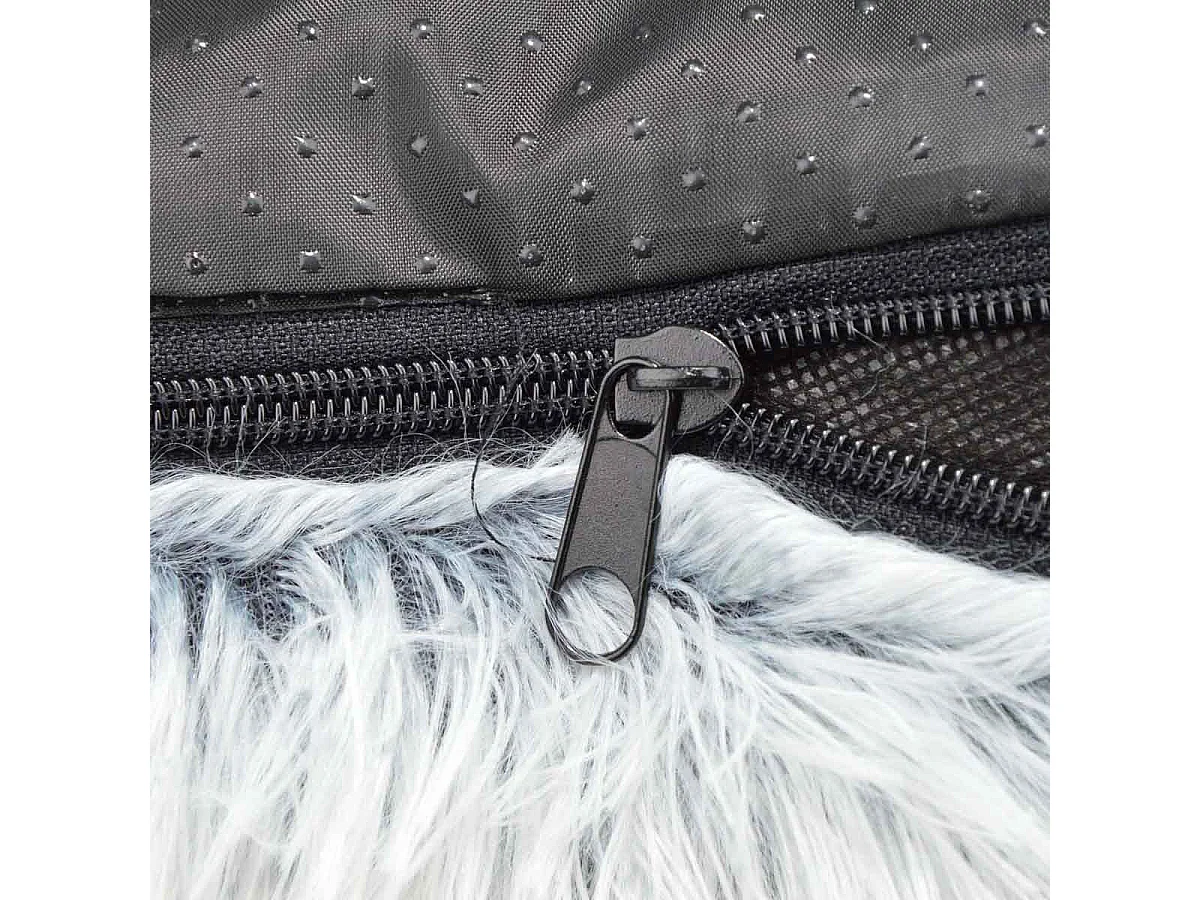 Protège Canapé & Traversin "Fluffy" 120cm Blanc Chiné