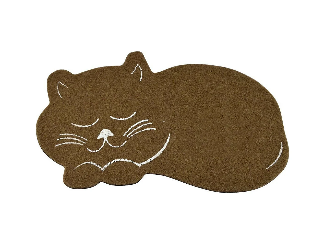 Tapis de Repas pour Chat "Feutrine" 60cm Naturel