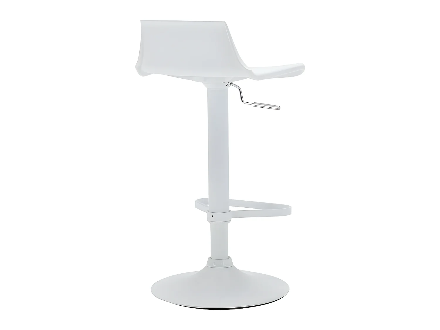 Set van 2 barkrukken CALAS - Polypropyleen - wit