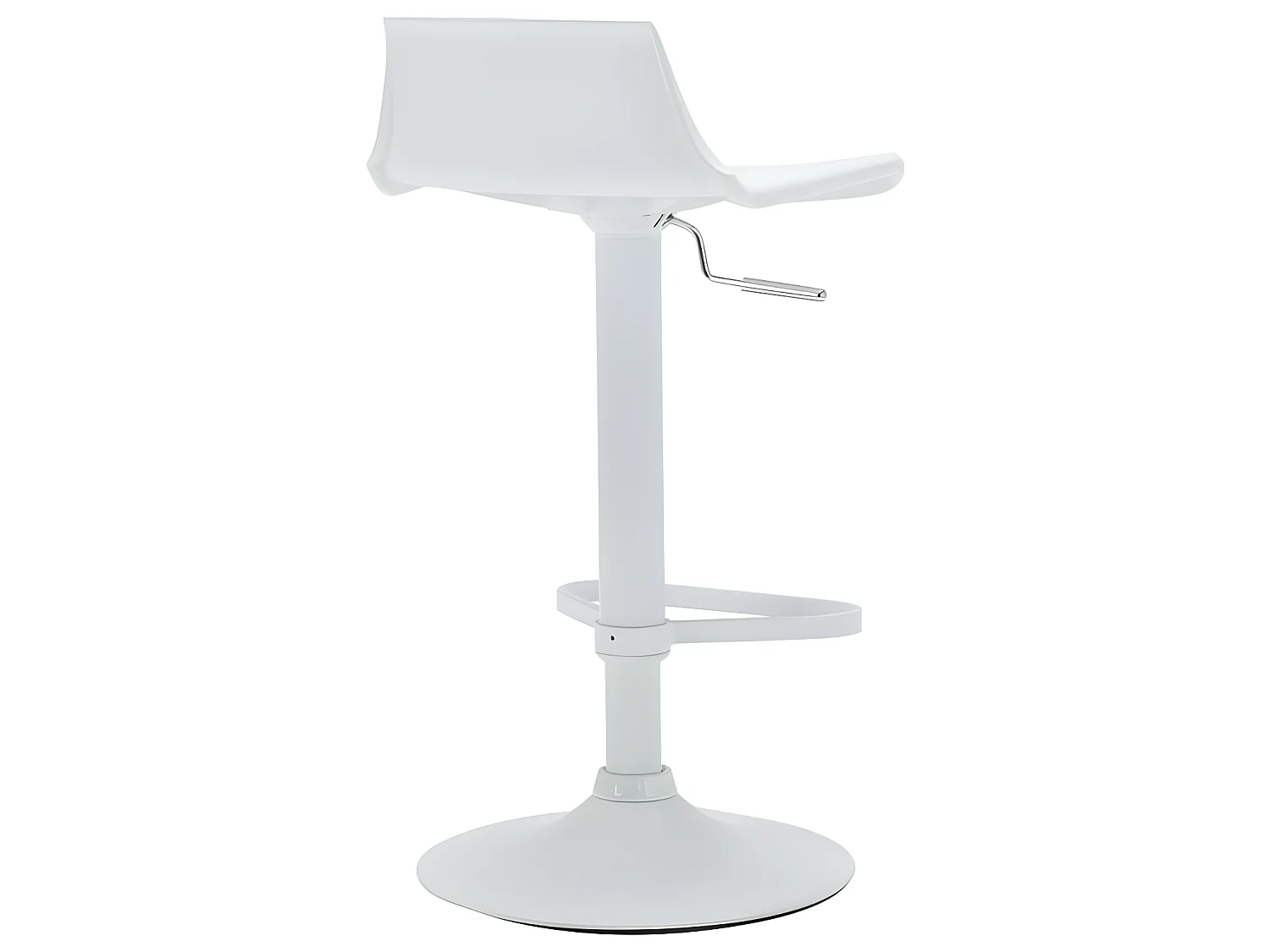 Lot de 2 tabourets de bar - Polypropylène - Coloris blanc - CALAS