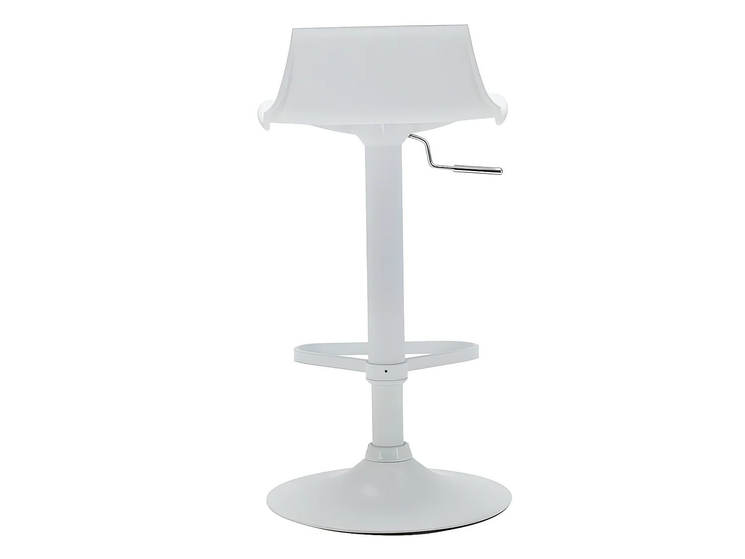 Lot de 2 tabourets de bar - Polypropylène - Coloris blanc - CALAS