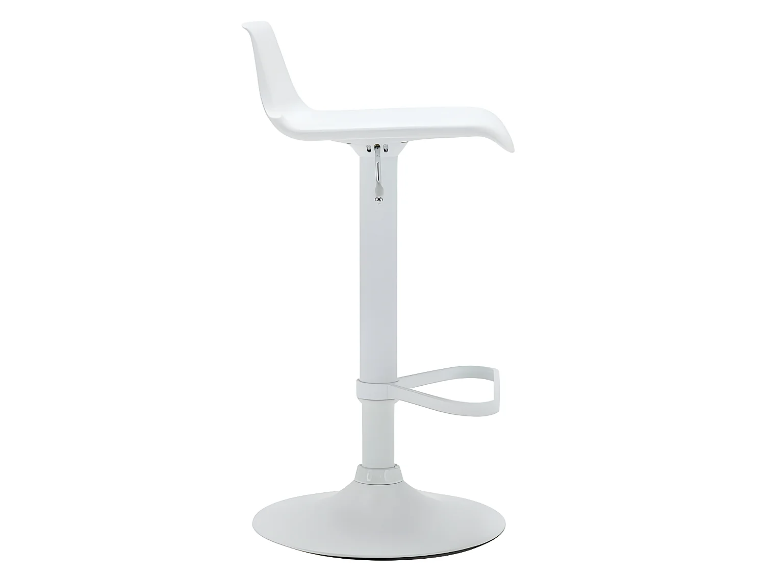 Lot de 2 tabourets de bar - Polypropylène - Coloris blanc - CALAS