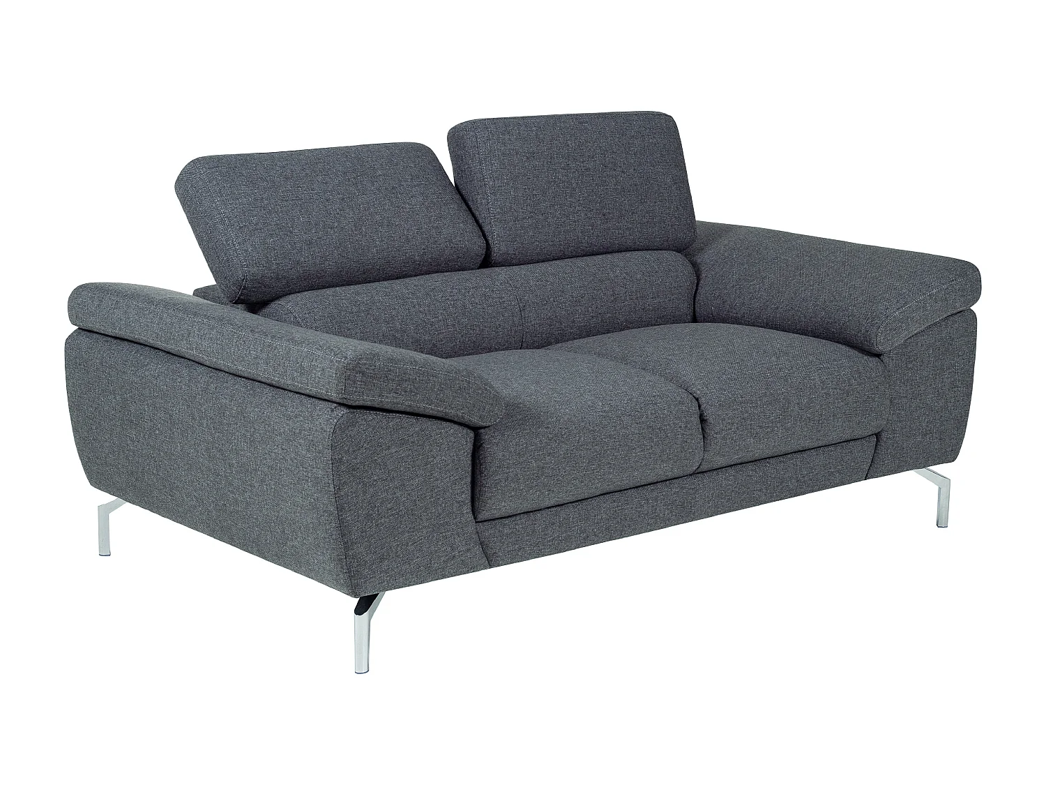 Canapé 2 places en tissu GRETEL - Gris