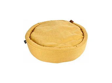 Coussin Rond pour Chien & Chat "Cosy Golden" 60cm Jaune