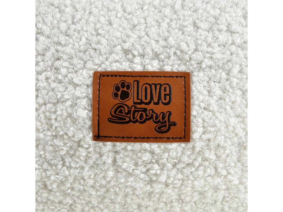 Coussin Donut pour Chien & Chat "Wooly" 55cm Écru