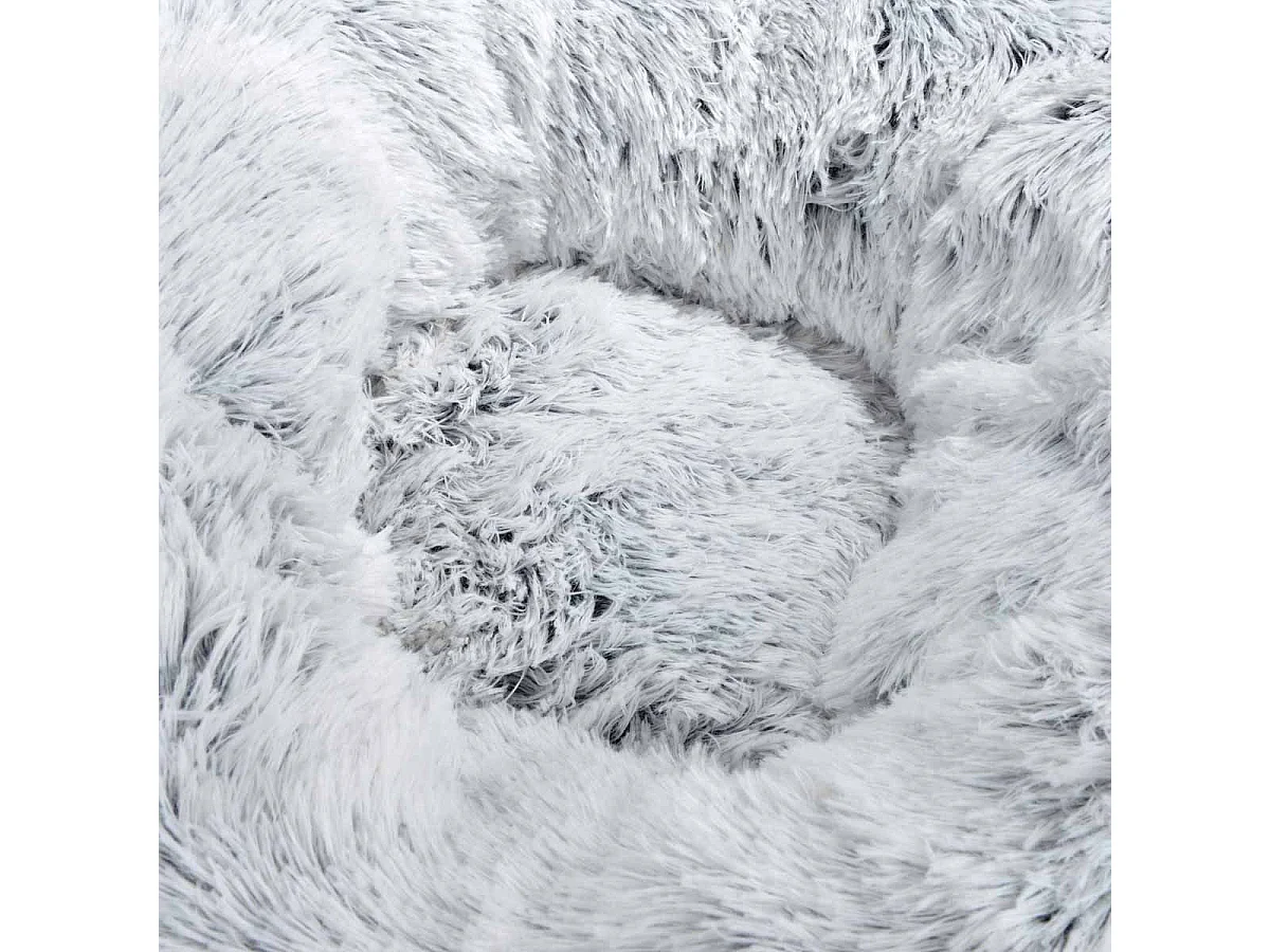 Coussin pour Chien & Chat "Fluffy" 95cm Blanc Chiné