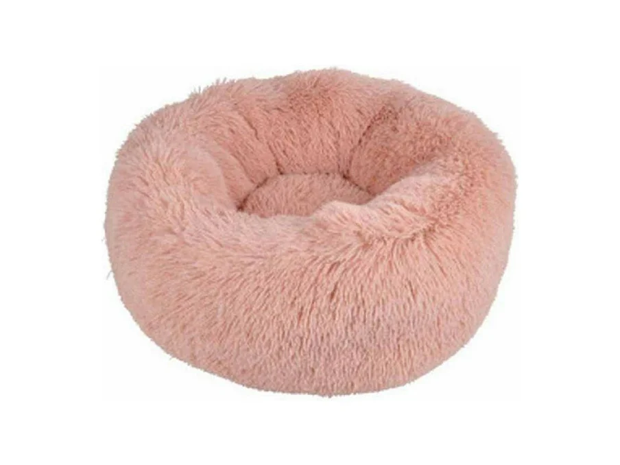 Coussin Rond pour Chien & Chat "Fluffy" 55cm Rose
